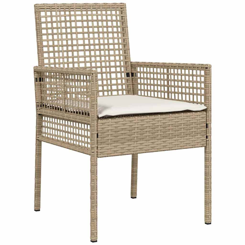 Prolenta Premium - Chaises de jardin rotin beige  55 x 53 x 85 cm  - Prolenta premium p378.4 - Image 3