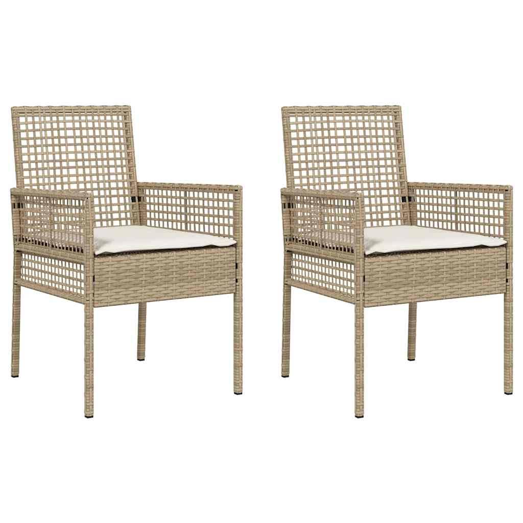 Prolenta Premium - Chaises de jardin rotin beige 55 x 53 x 85 cm - Prolenta premium p378.4 - Image 1