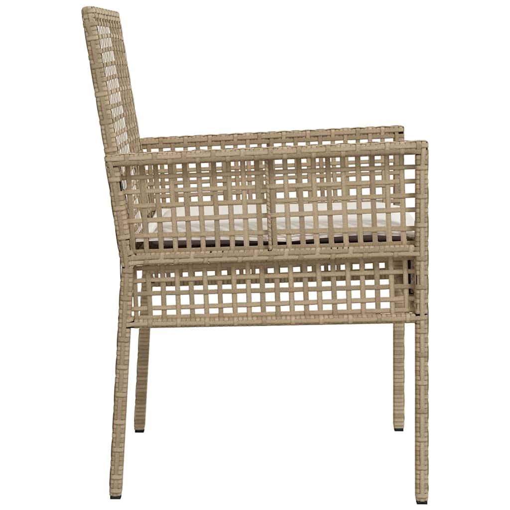 Prolenta Premium - Chaises de jardin rotin beige  55 x 53 x 85 cm  - Prolenta premium p378.4 - Image 4
