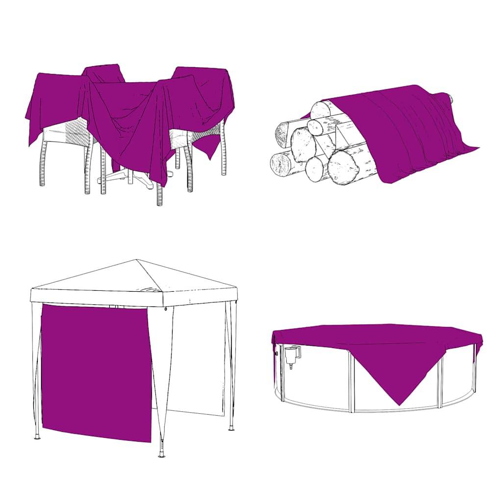 Maison Chic - Bâche de protection | Bâche transparente avec œillets 10x10 m polyéthylène Maison Chic - Image 4