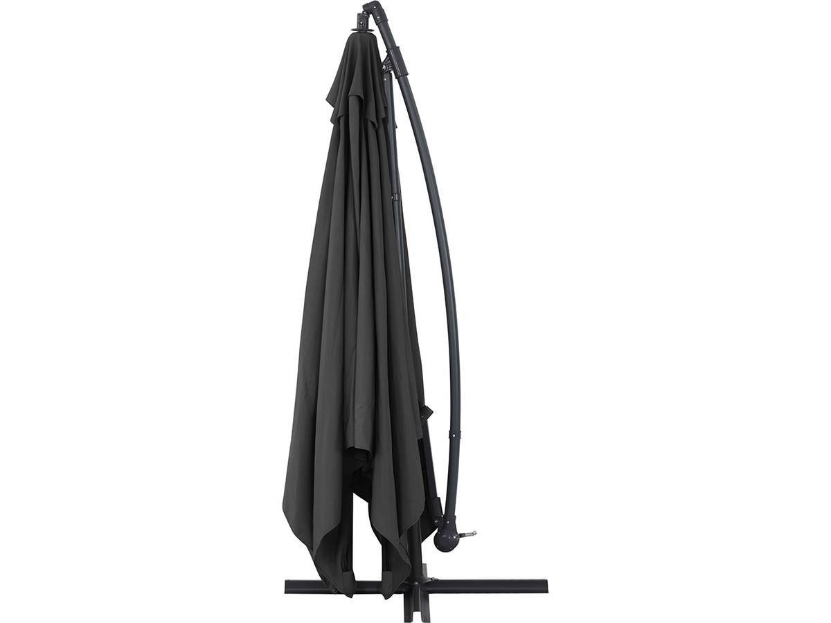 Habitat Et Jardin - Parasol Jardin Déporté Alu "ilios 3" - Carré - 3 X 3 M - Noir - Dalles Incluses -habitat Et Jardin - Image 2