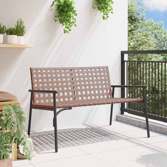 Maison Chic - Chaise De Jardin - Fauteuil De Jardin Noir 113 x 79 x 75cm polyrotin - Image 3