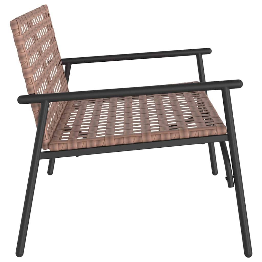 Maison Chic - Chaise De Jardin - Fauteuil De Jardin Noir 113 x 79 x 75cm polyrotin - Image 5