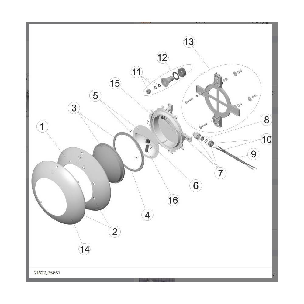 Astral Pool - Support projecteur extra-plat AM astal 4403012305 - Image 3