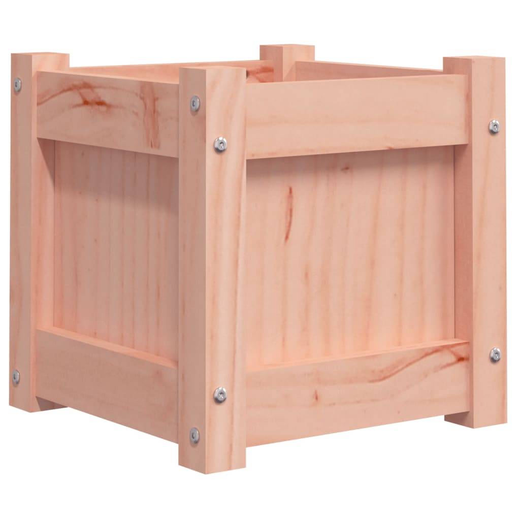 Helloshop26 - Jardinière bac lit surélevé plantes fleurs jardin terrasses lot de 2 bois massif douglas marron - Image 5