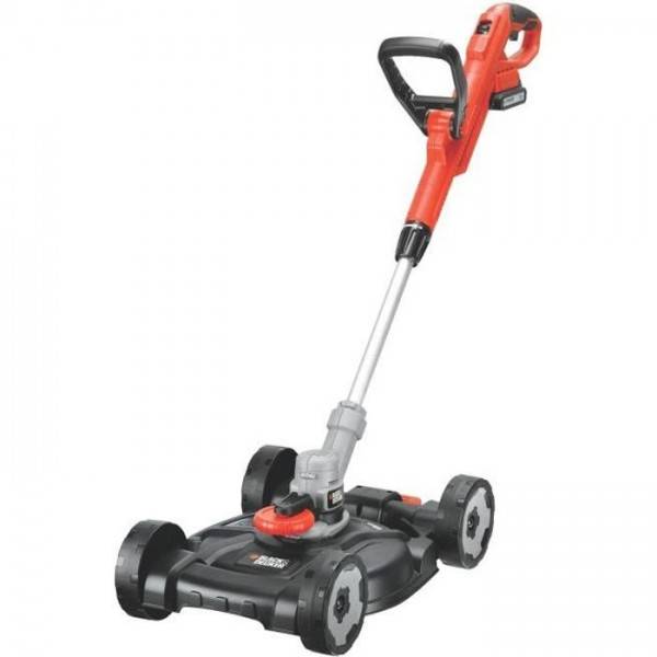 Tondeuse a Gazon Outil 3en1 sur batterie 18V 28cm de coupe BLACK+DECKER STC1820CM - Grande autonomie - Image 1