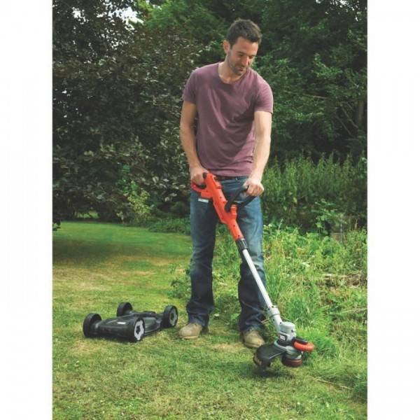 Tondeuse a Gazon Outil 3en1 sur batterie 18V 28cm de coupe BLACK+DECKER STC1820CM - Grande autonomie - Image 2