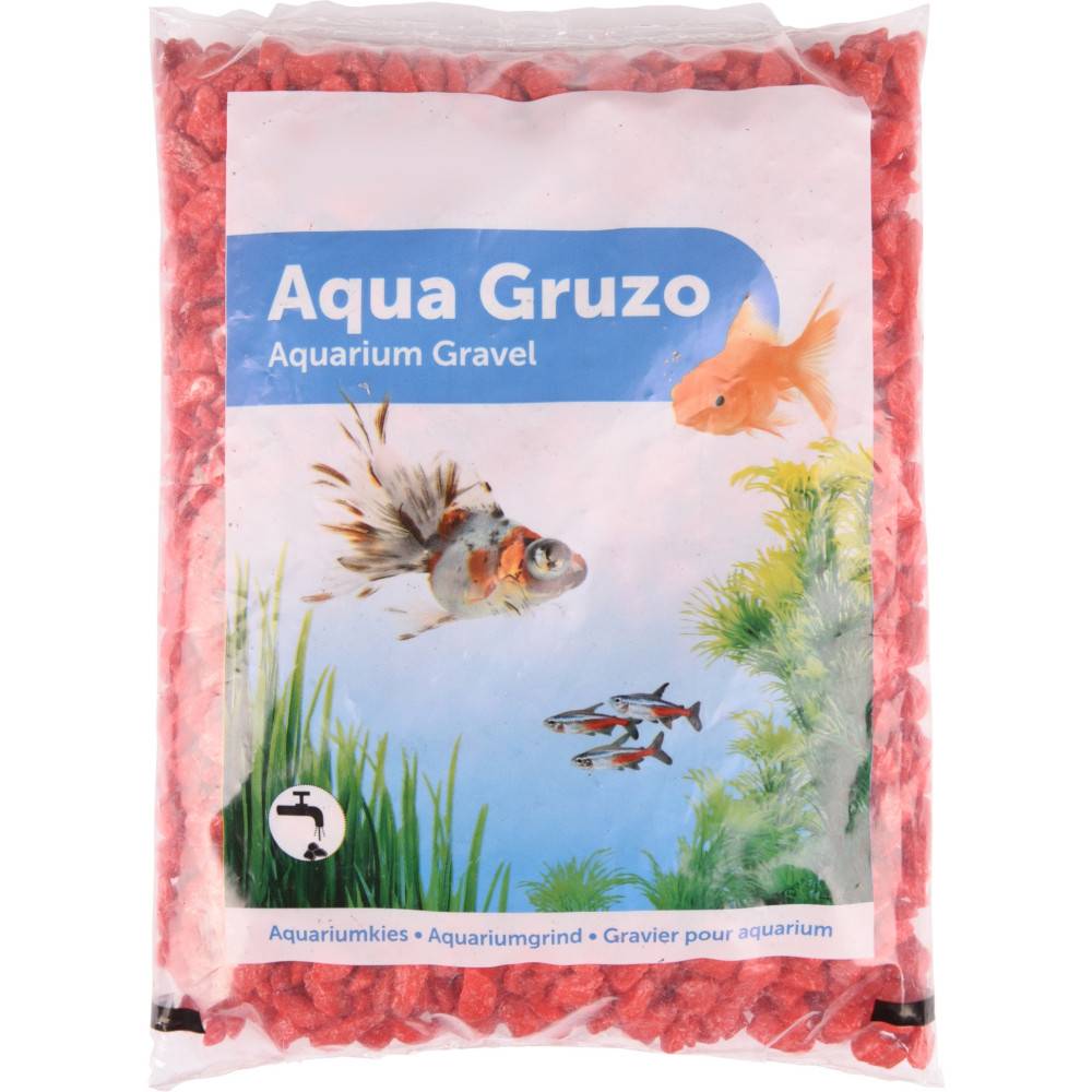 animallparadise - Gravier neon rouge 1 kg pour aquarium. - Image 1