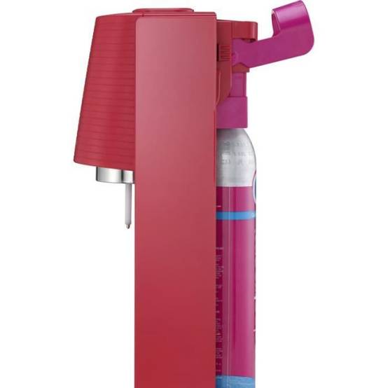 Machine a Soda Machine a soda et eau pétillante SODASTREAM - TERRA Rouge - 1 bouteille compatible lave-vaisselle - 1 recharge de gaz 60L - Image 3