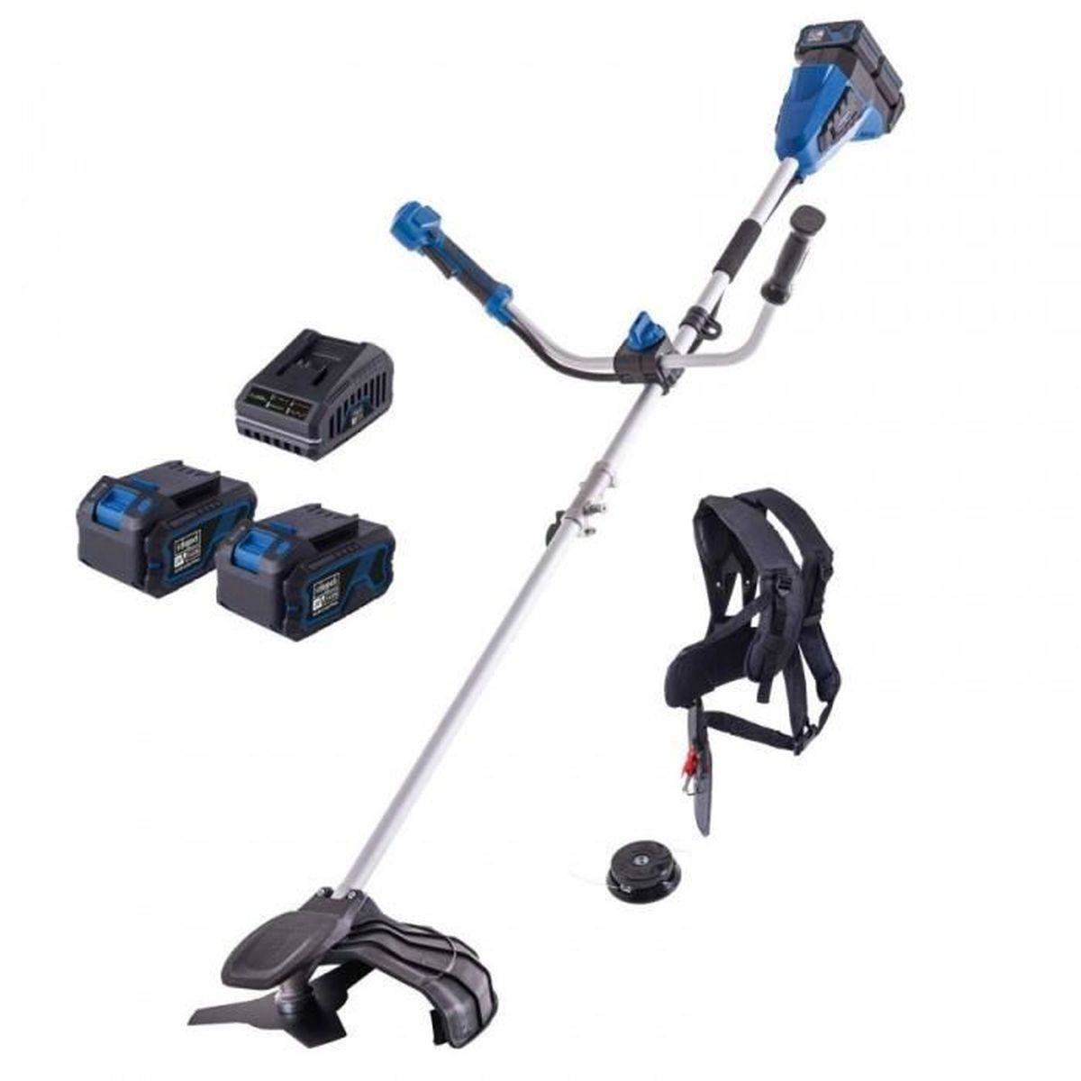 Scheppach - Débroussailleuse sans fil 2 en 1 380/255 mm avec batteries 2x20V 4Ah et chargeur 2,4A - Scheppach - Image 1