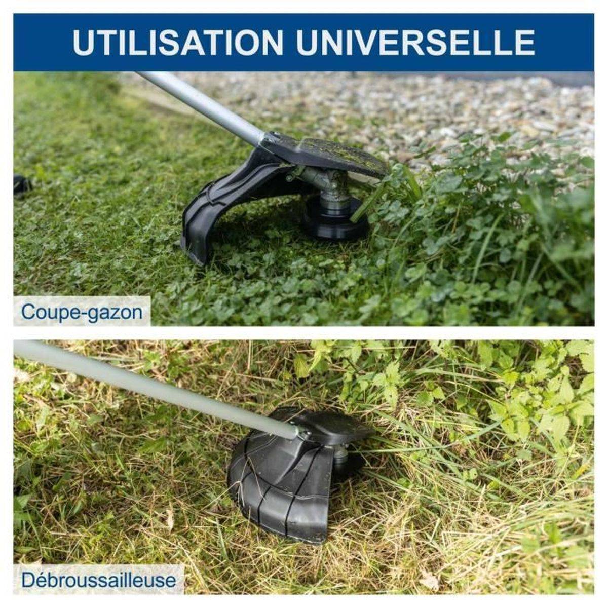 Scheppach - Débroussailleuse sans fil 2 en 1 380/255 mm avec batteries 2x20V 4Ah et chargeur 2,4A - Scheppach - Image 7