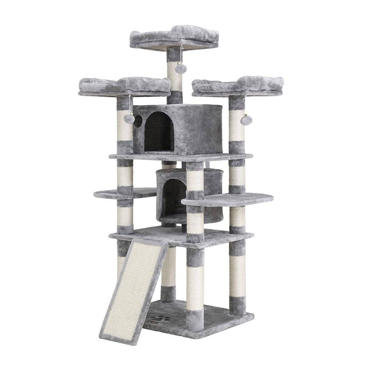 Arbre à chat tour de jeux 172 cm gris clair - Image 1
