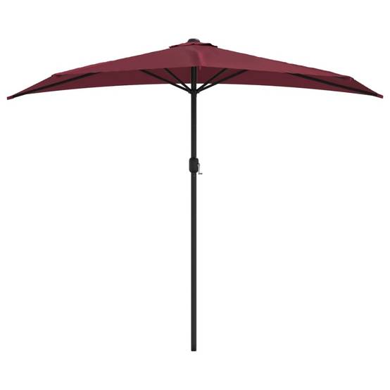 Parasol de balcon aluminium bordeaux 270 x 144 x 222 cm - PANGIVO - Image 3