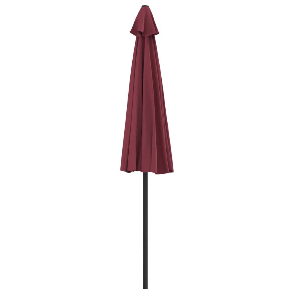 Parasol de balcon aluminium bordeaux 270 x 144 x 222 cm - PANGIVO - Image 5