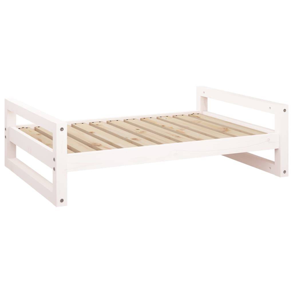 Vidaxl - Lit pour chien Blanc 95,5x65,5x28 cm Bois de pin solide vidaXL 821483 - Image 2
