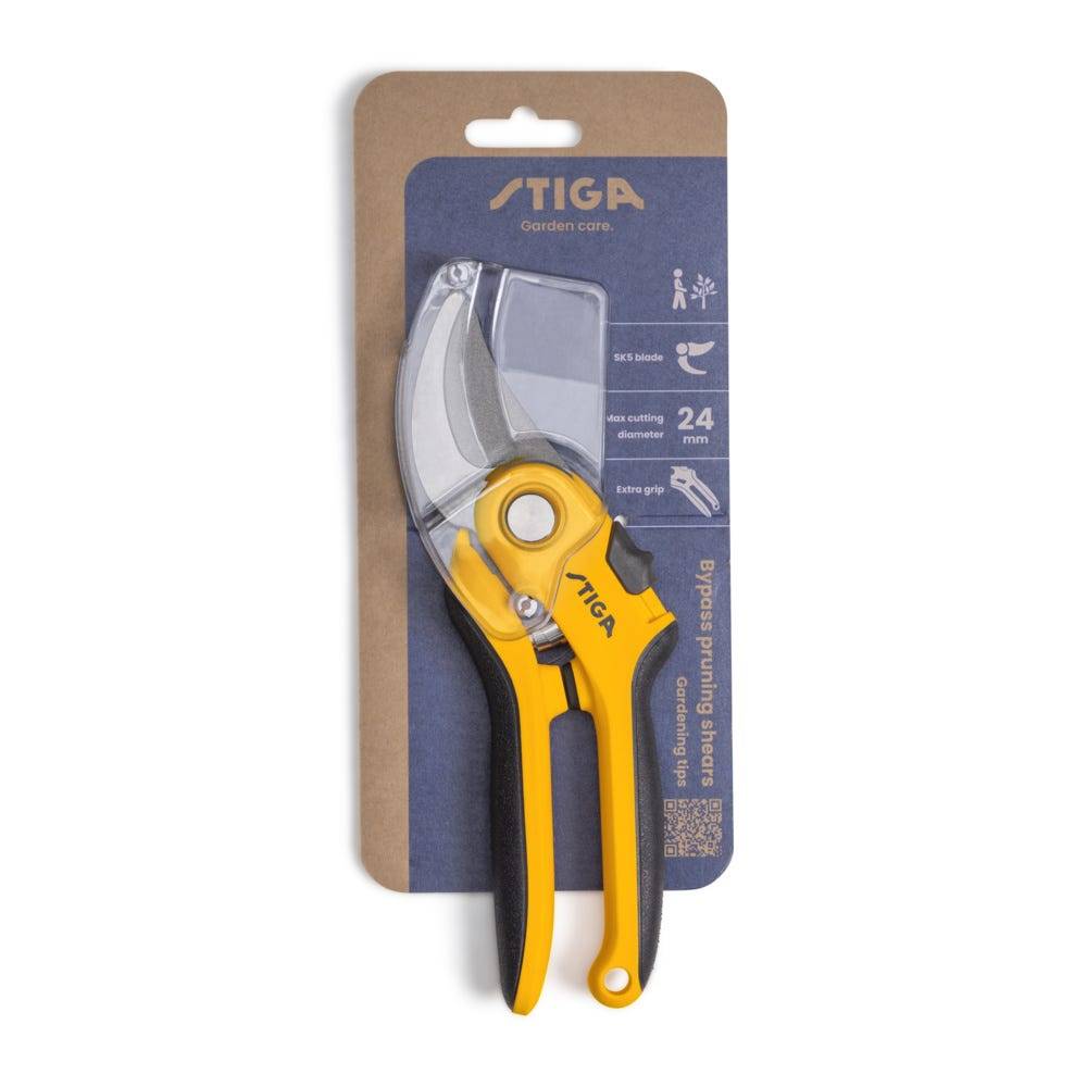 Stiga - Sécateur Bypass pour bois frais, Lame acier carbone antiadhésive, capacité 24 mm, coupe nette et poignée ergonomique - STIGA - Image 3