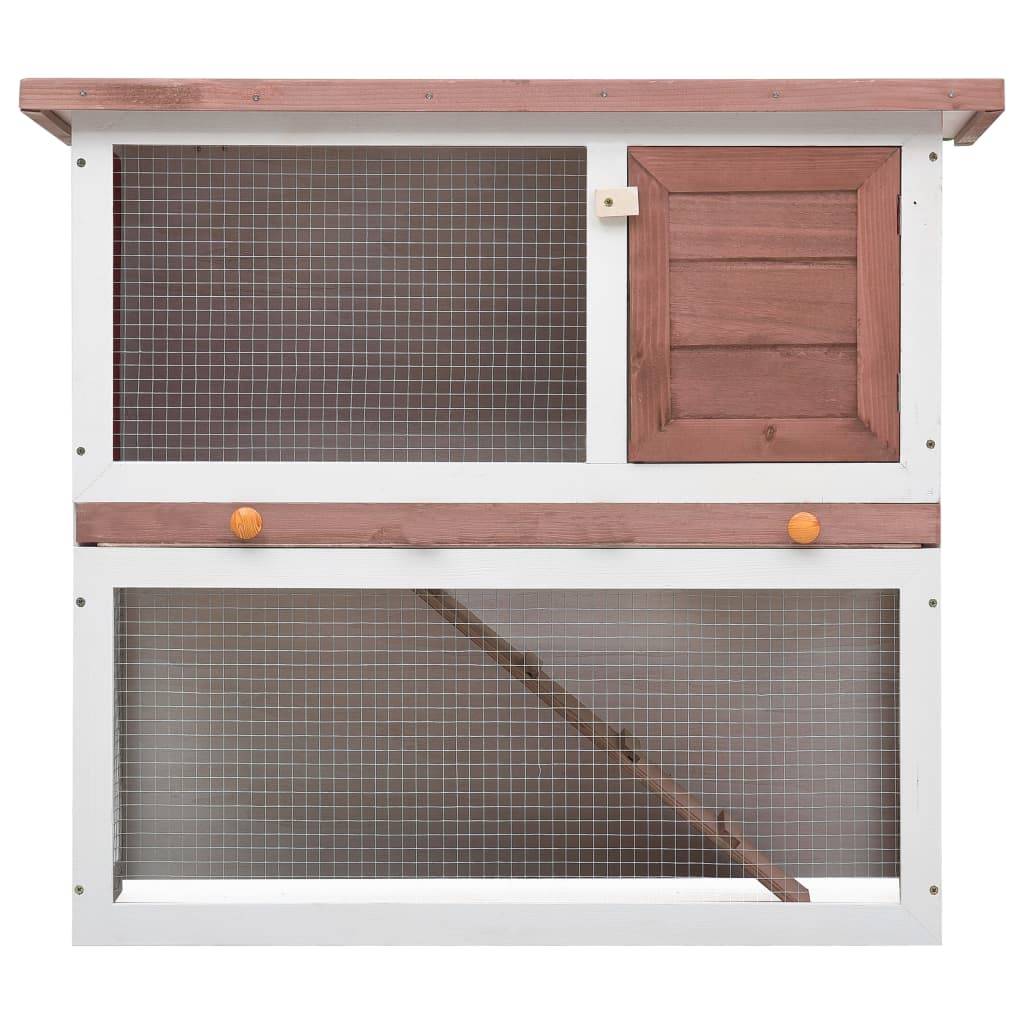 Clapier d'extérieur - Cage d'extérieur 1 porte Marron Bois MP309 - Image 3