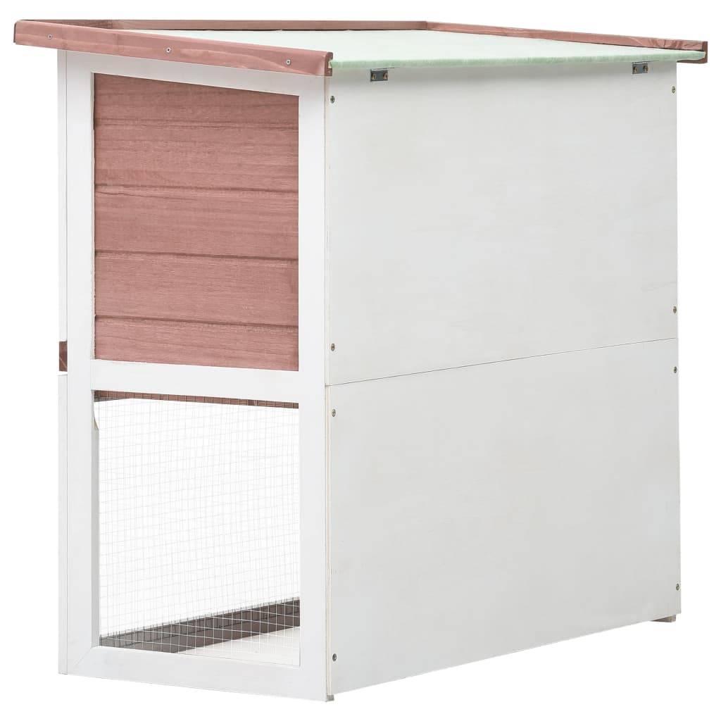 Clapier d'extérieur - Cage d'extérieur 1 porte Marron Bois MP309 - Image 5