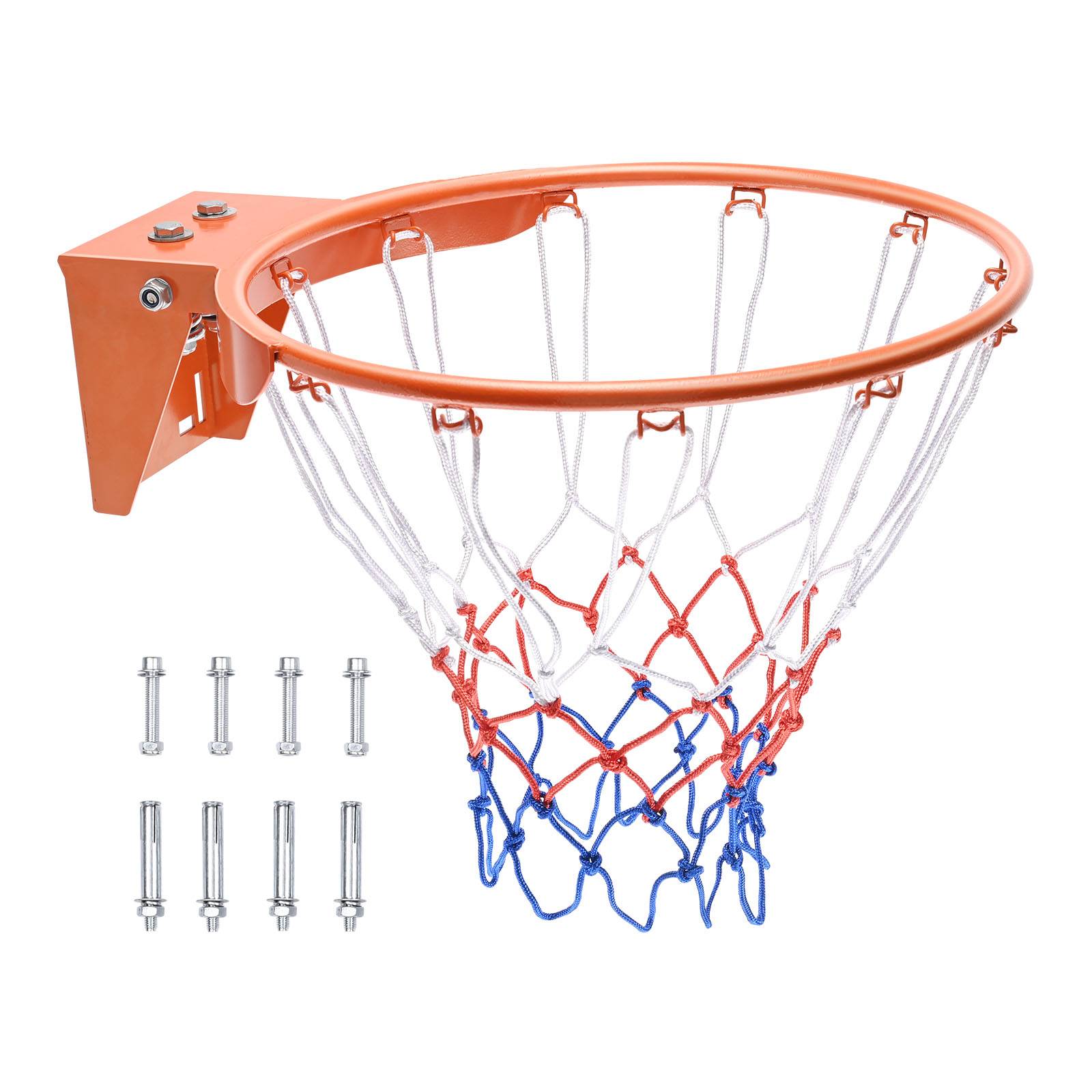 Vevor - VEVOR Panier de basket Ø480 mm en acier au carbone, filet nylon inclus, cerceau mural résistant pour entraînement intérieur et extérieur. - Image 1