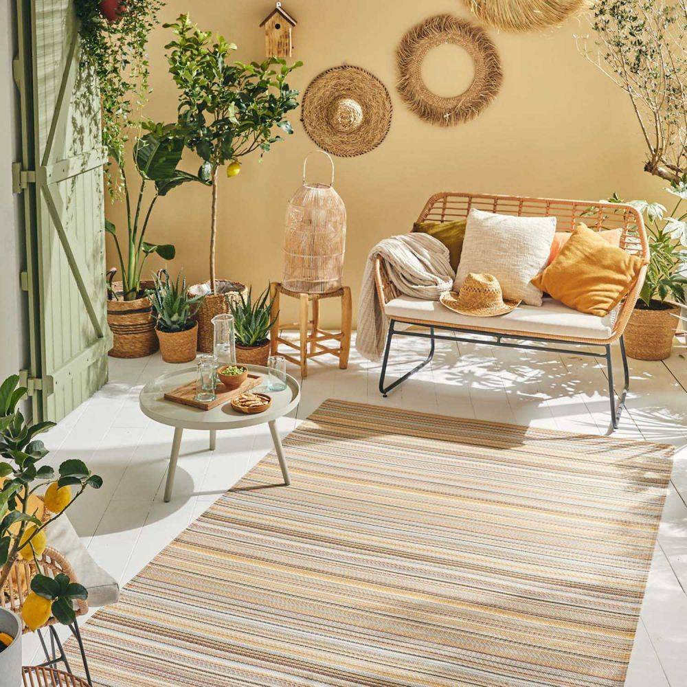 Jardindeco - Tapis extérieur en polypropylène Spargi 1746 beige 180 x 280 cm - Image 3