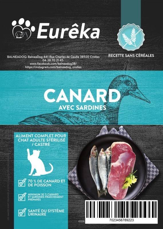 Croquettes chat adulte holistic sans céréales - Canard avec Sardines - 5 Kg - Image 2