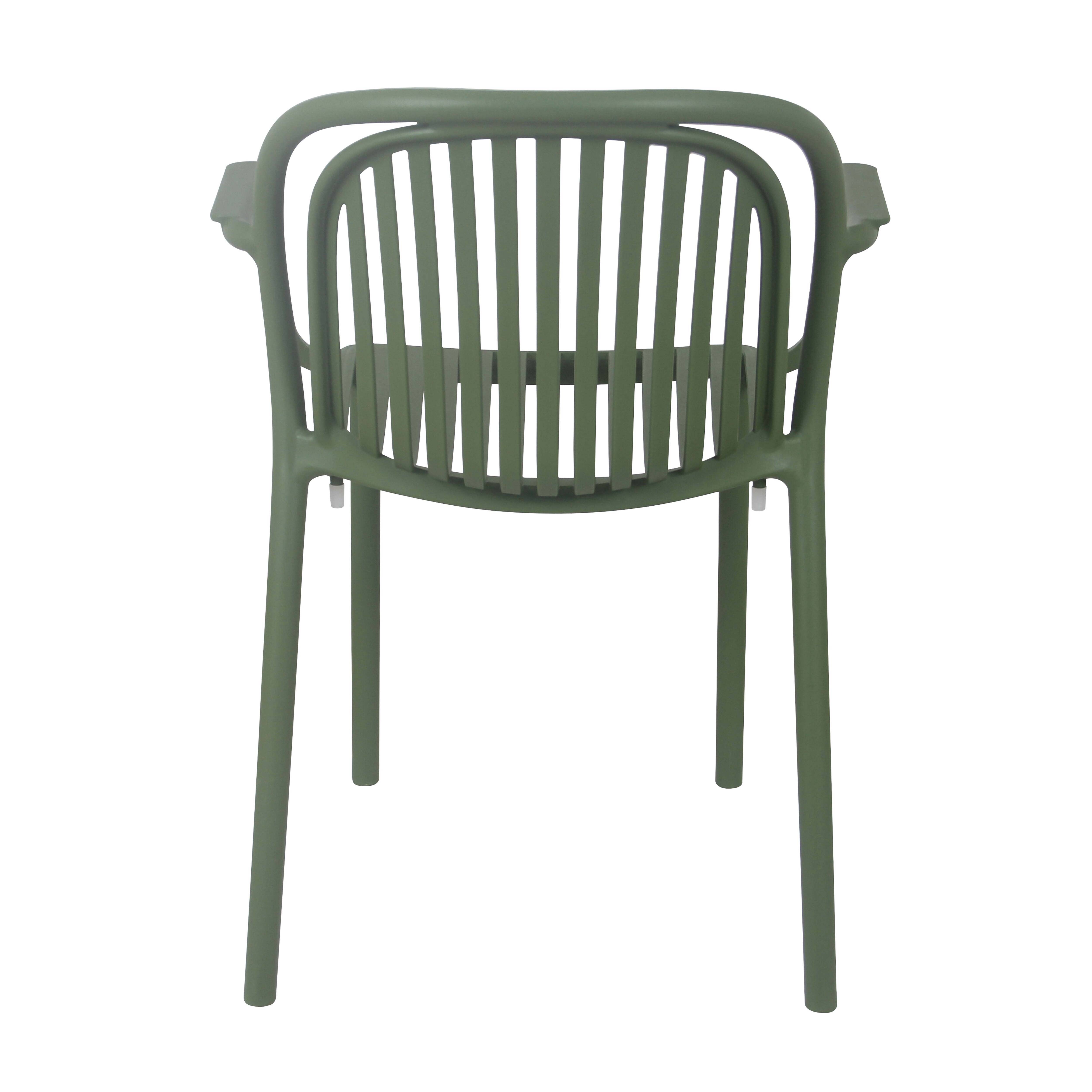 Oviala - Fauteuil de terrasse vert olive Copenhague - Oviala - Image 4