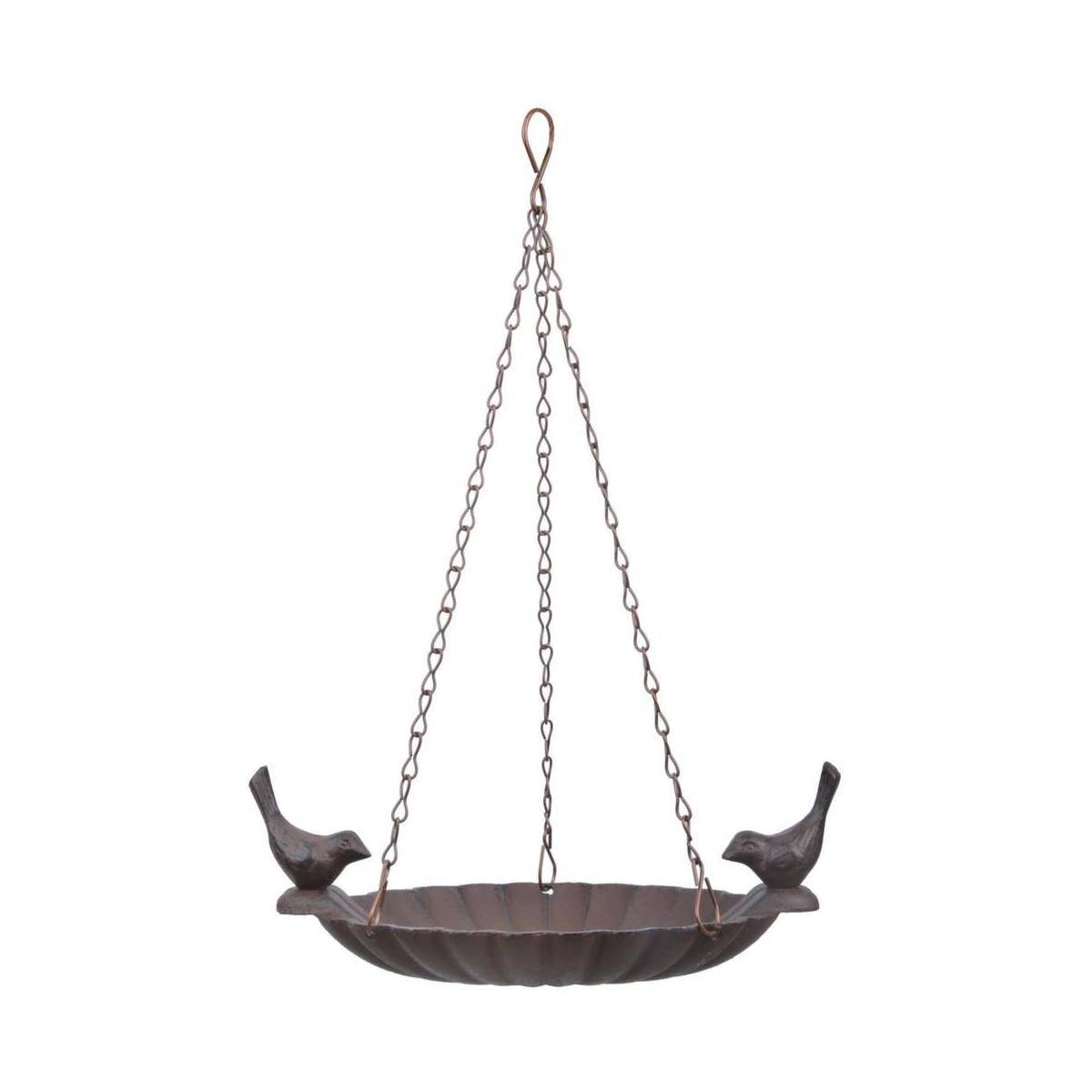 Esschert Design - Mangeoire à oiseaux suspendu avec oiseau décoratif 2 oiseaux - Image 1