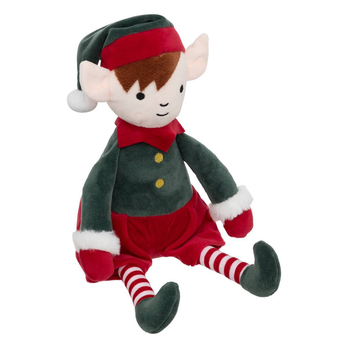 Fééric Lights & Christmas - Peluche lutin 35cm - Atmosphera Créateur d'intérieur - Image 2