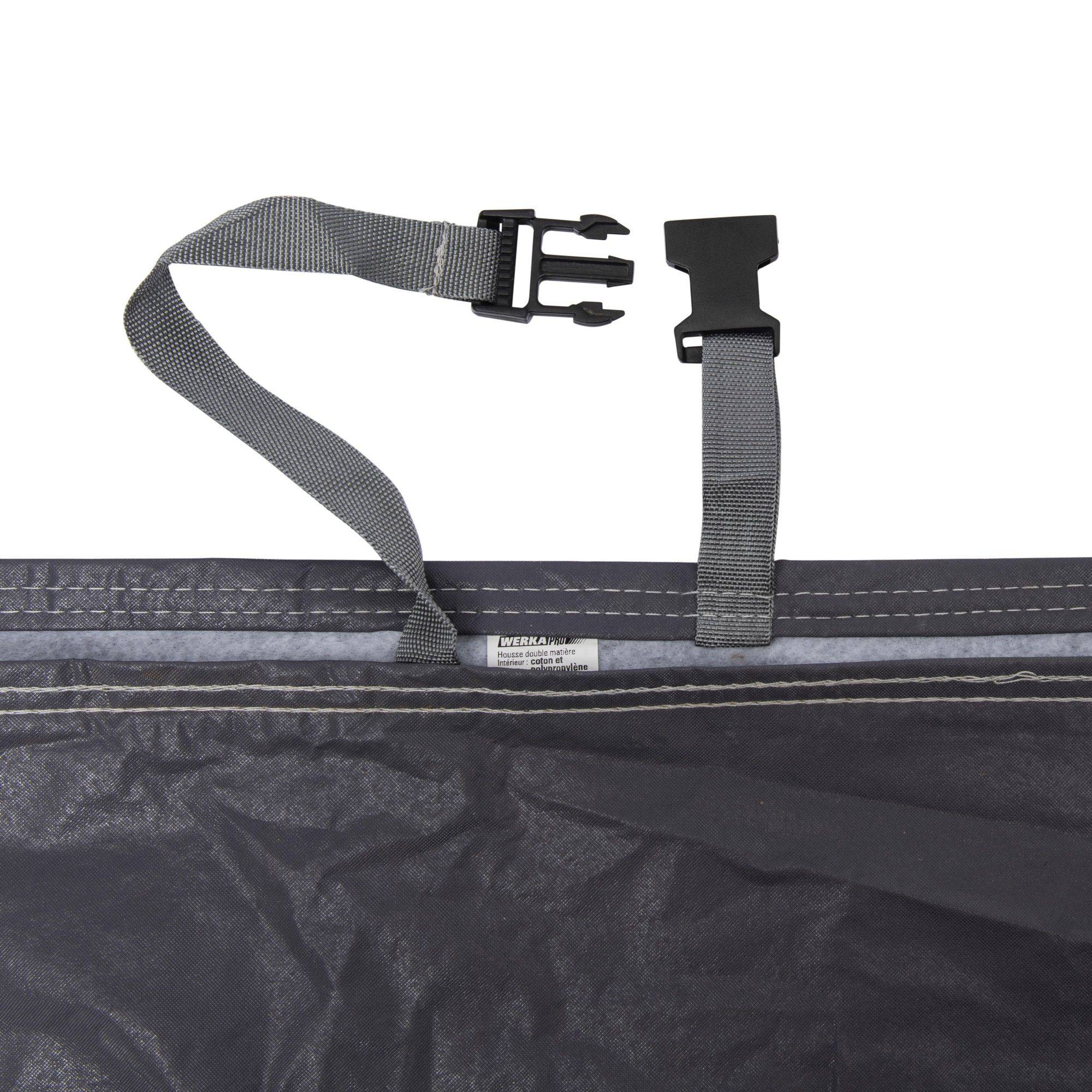 Housse de protection pour moto doublée WERKA PRO - TAILLE XXL : 265x105x125cm - Image 4