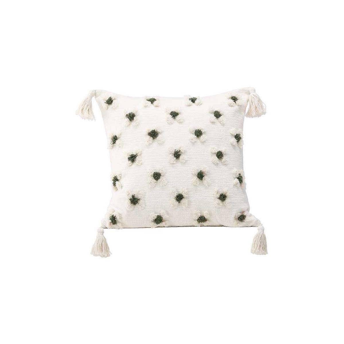 Venture Home - Housse de coussin avec pompoms Millie 45x45 cm - Image 1