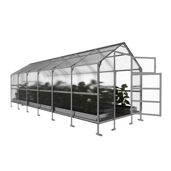 Serre KLASIKA BERNARD 2,35 x 6 m (14,1 m²), 6 mm avec revêtement en polycarbonate - Image 4