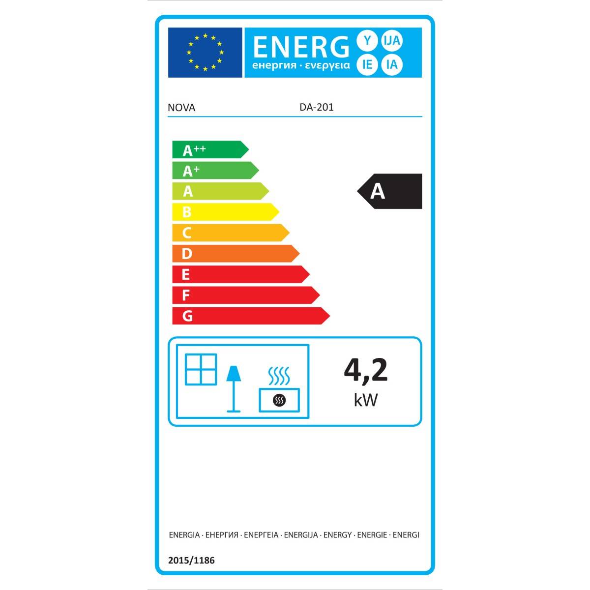 Poele à gaz INTEC 4200W 3 Niveaux de chauffe Allumage Piezo Grands volumes Chauffage d'appoint au gaz - Image 3