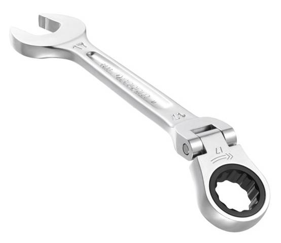 Clé mixte à cliquet articulée métrique diamètre 11mm longueur 141,5mm - FACOM - 467BF.11 - Image 2
