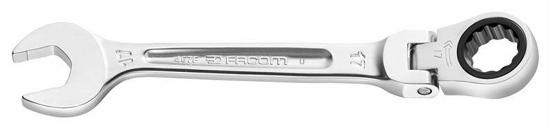 Clé mixte à cliquet articulée métrique diamètre 11mm longueur 141,5mm - FACOM - 467BF.11 - Image 1