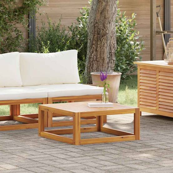 ComfortXL - Petit salon de jardin 2 pièces Bois d'Acacia Massif pour Balcon et Terrasse Blanc Cassé – ComfortXL Outdoor Living - Image 3