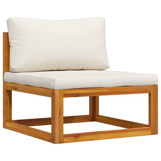 ComfortXL - Petit salon de jardin 2 pièces Bois d'Acacia Massif pour Balcon et Terrasse Blanc Cassé – ComfortXL Outdoor Living - Image 5