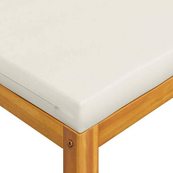 ComfortXL - Petit salon de jardin 2 pièces Bois d'Acacia Massif pour Balcon et Terrasse Blanc Cassé – ComfortXL Outdoor Living - Image 10