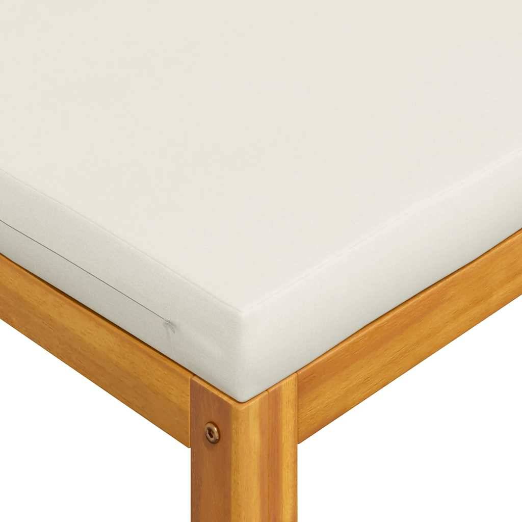 ComfortXL - Petit salon de jardin 2 pièces Bois d'Acacia Massif pour Balcon et Terrasse Blanc Cassé – ComfortXL Outdoor Living - Image 10