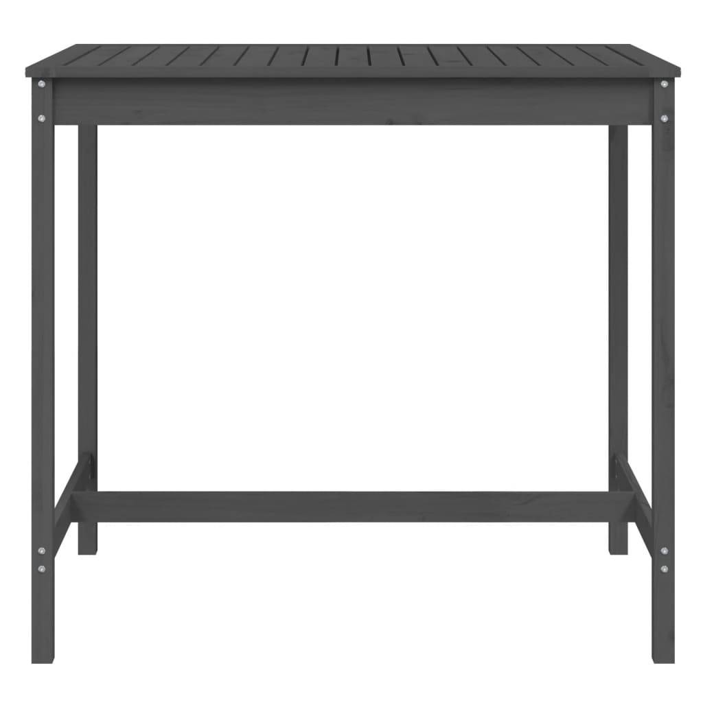 ComfortXL - Table de Bar de Jardin Grise 121x82,5cm en Bois de Pin, Style Contemporain et Épuré – ComfortXL Outdoor Living - Image 4