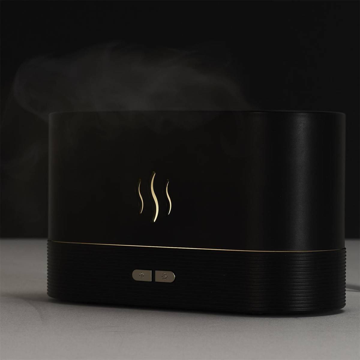 The Home Deco Factory - Diffuseur Huile Essentielle "Flamme" 17cm Noir - Image 10