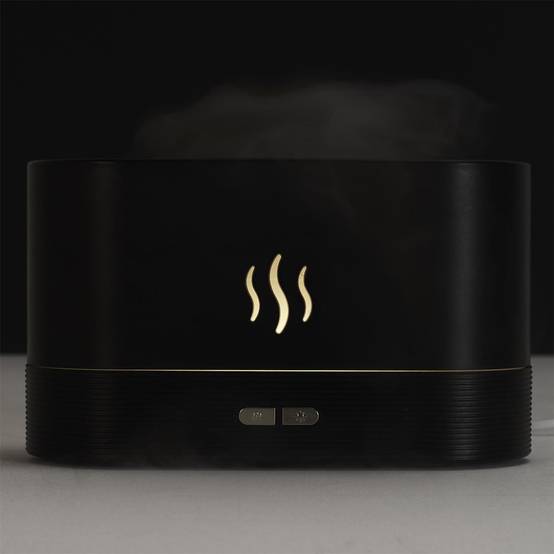 The Home Deco Factory - Diffuseur Huile Essentielle "Flamme" 17cm Noir - Image 8