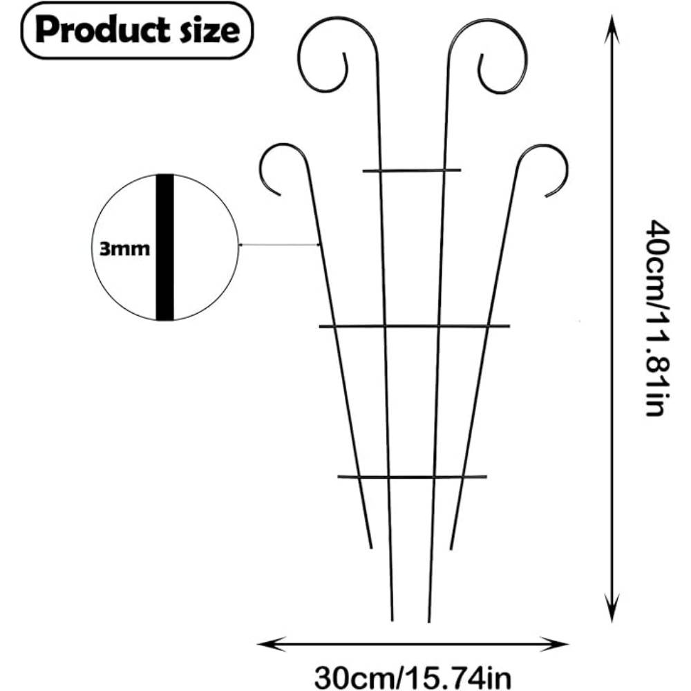 DtopbuyAge - Lot De 3 Treillis Pour Plantes Grimpantes - Image 3