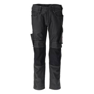Pantalon de travail avec poches genouillères MASCOT Unique - 21979-459-Noir-50-90