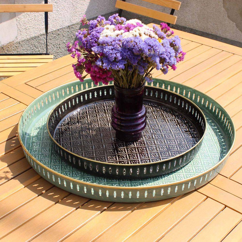 Bazardeluxe - Plateau en métal Jali 45 cm - Image 2