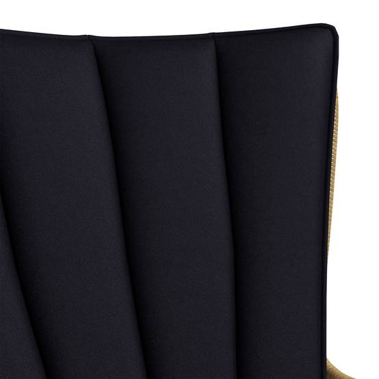 Ensemble bistro balcon : style bohème, résistant aux intempéries, 76x66x96 cm, noir - Image 8