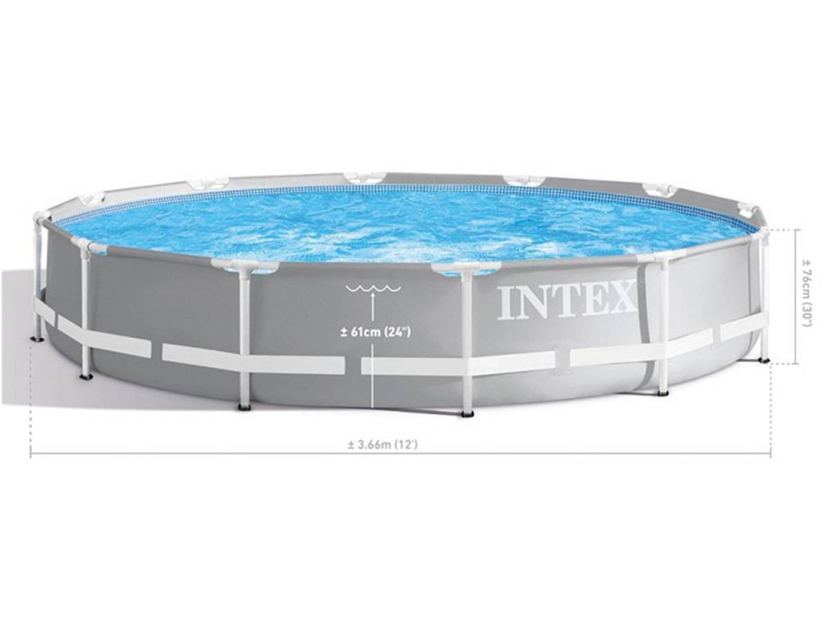 Piscine tubulaire Prism Frame ronde 3,66 x 0,76 m - Intex - Image 5