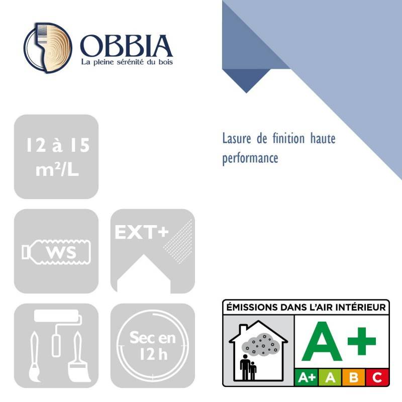Lasure de fintion satinée thixotropée ObbiaTix Gel OBBIA - int-ext - bidon 2.5L - OBBIATIX 2.5L - Image 2