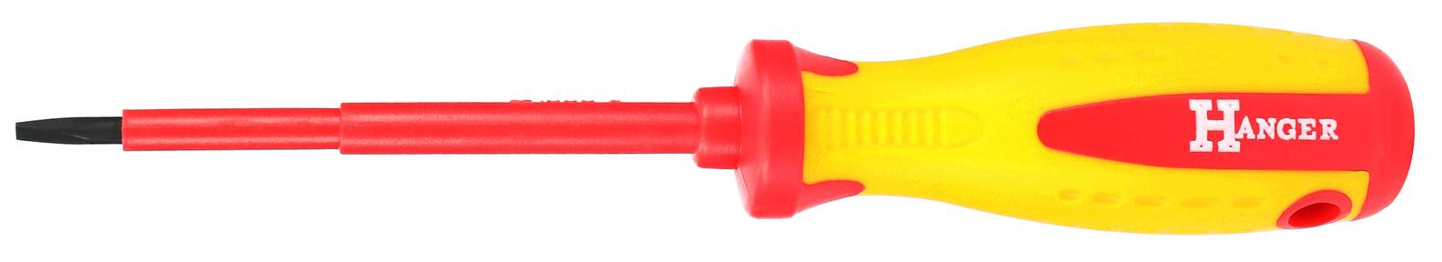 Tournevis plat isolé 1000 V 4 x 100mm 200mm - HANGER - 132011 - Image 1