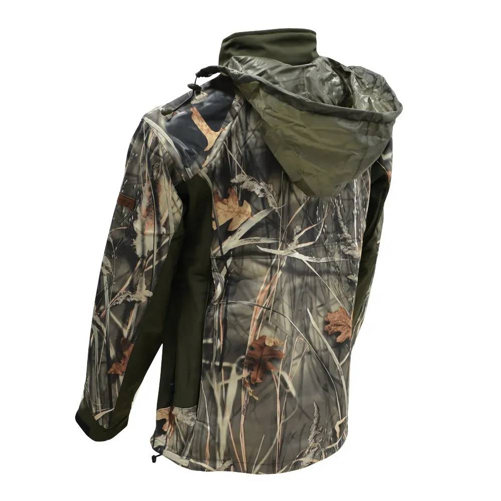 Blouson chasse softshell 4 poches polyester camo kaki S à 3XL Percussion - Image 2