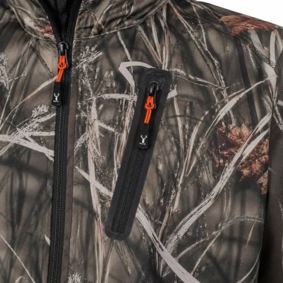 Blouson chasse softshell 4 poches polyester camo kaki S à 3XL Percussion - Image 7